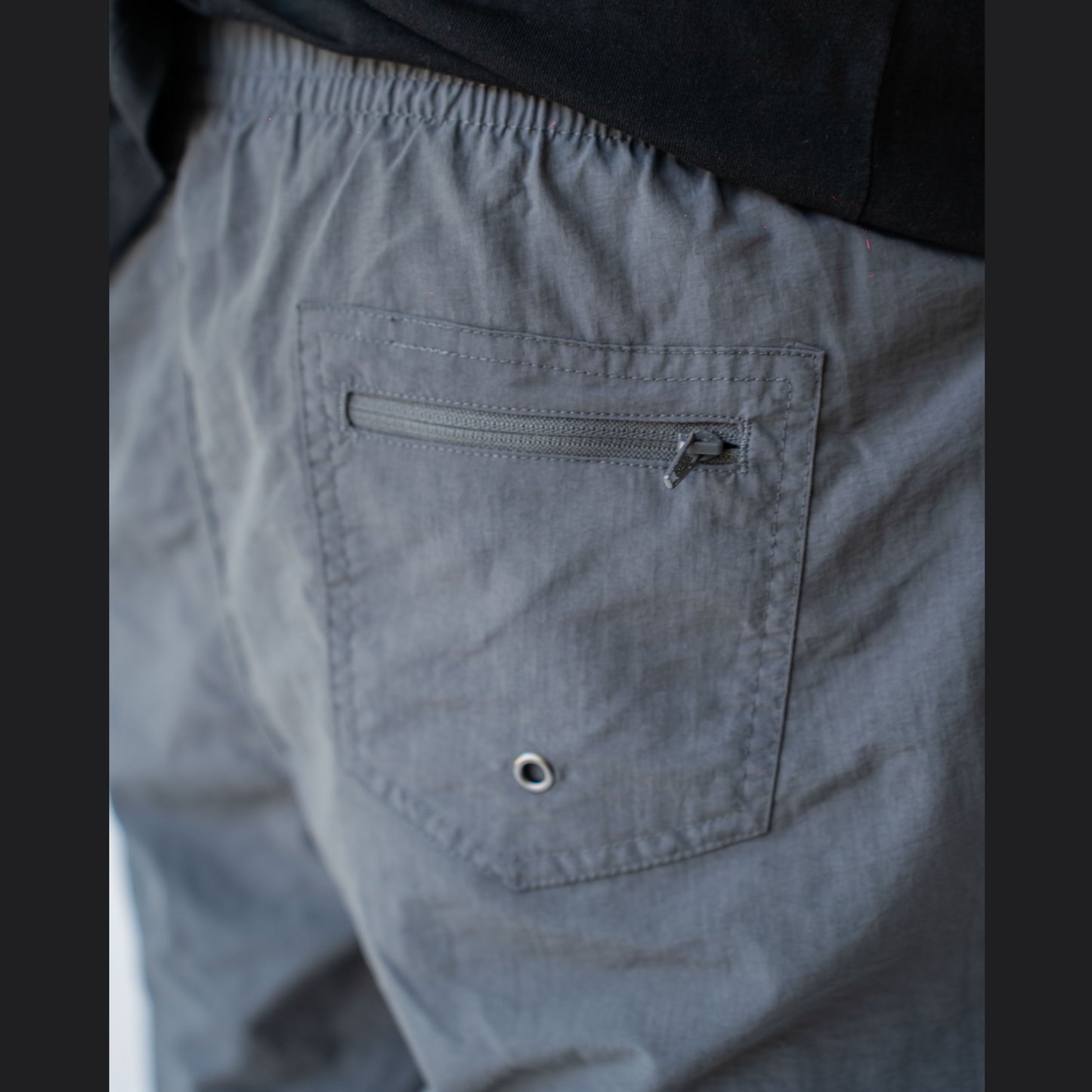 Logo Swimshorts Grey back detail