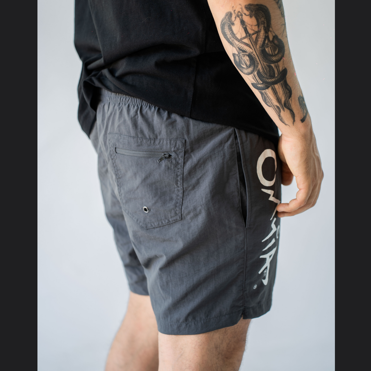 Logo Swimshorts Grey back