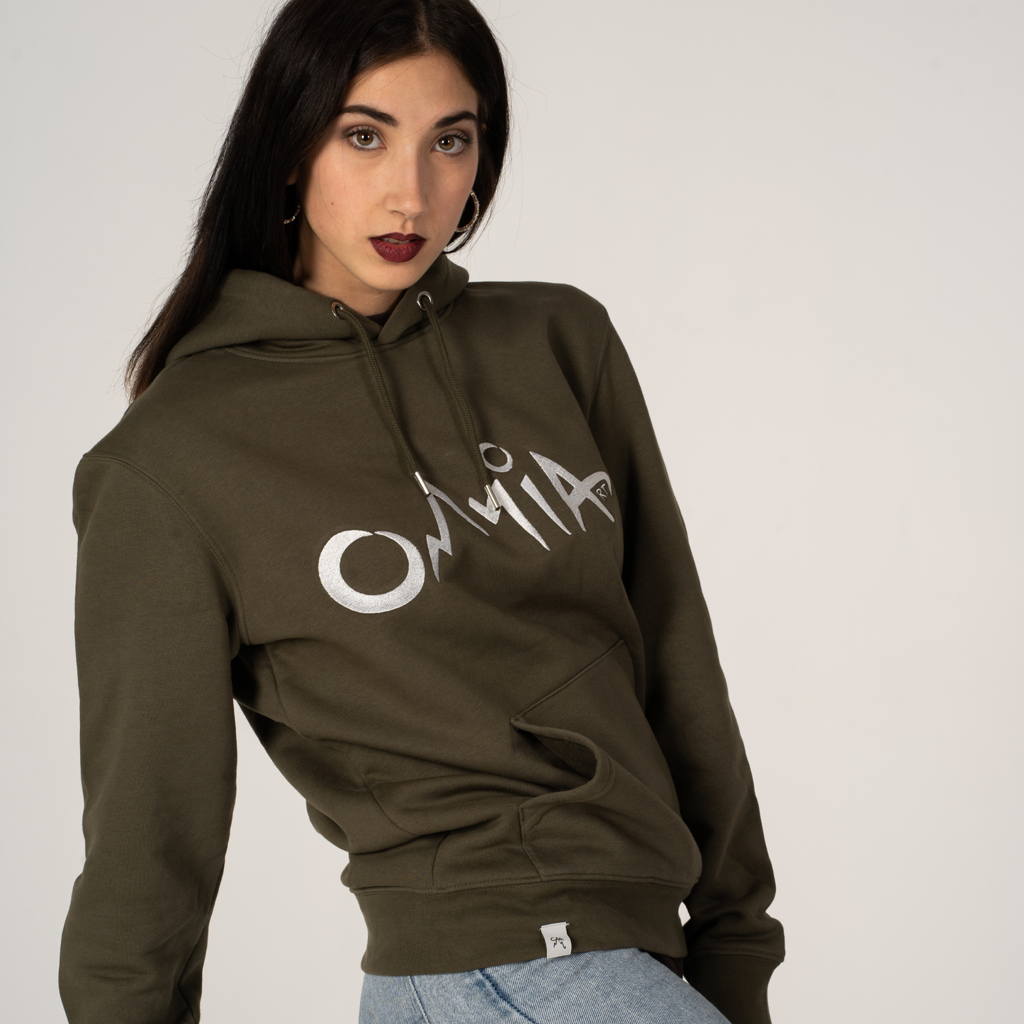 Logo Hoodie Green - Donna