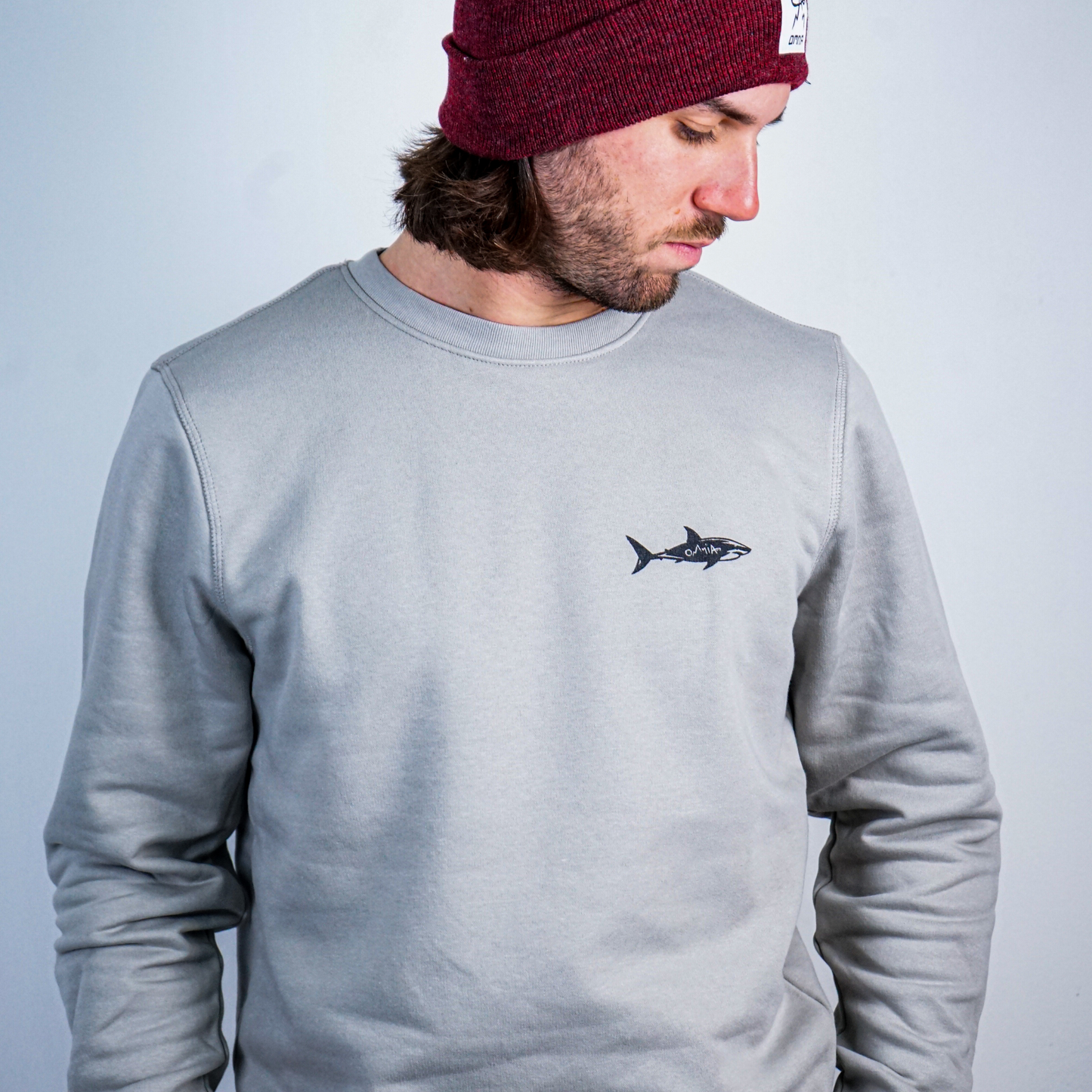 Shark Crewneck Grey - Uomo