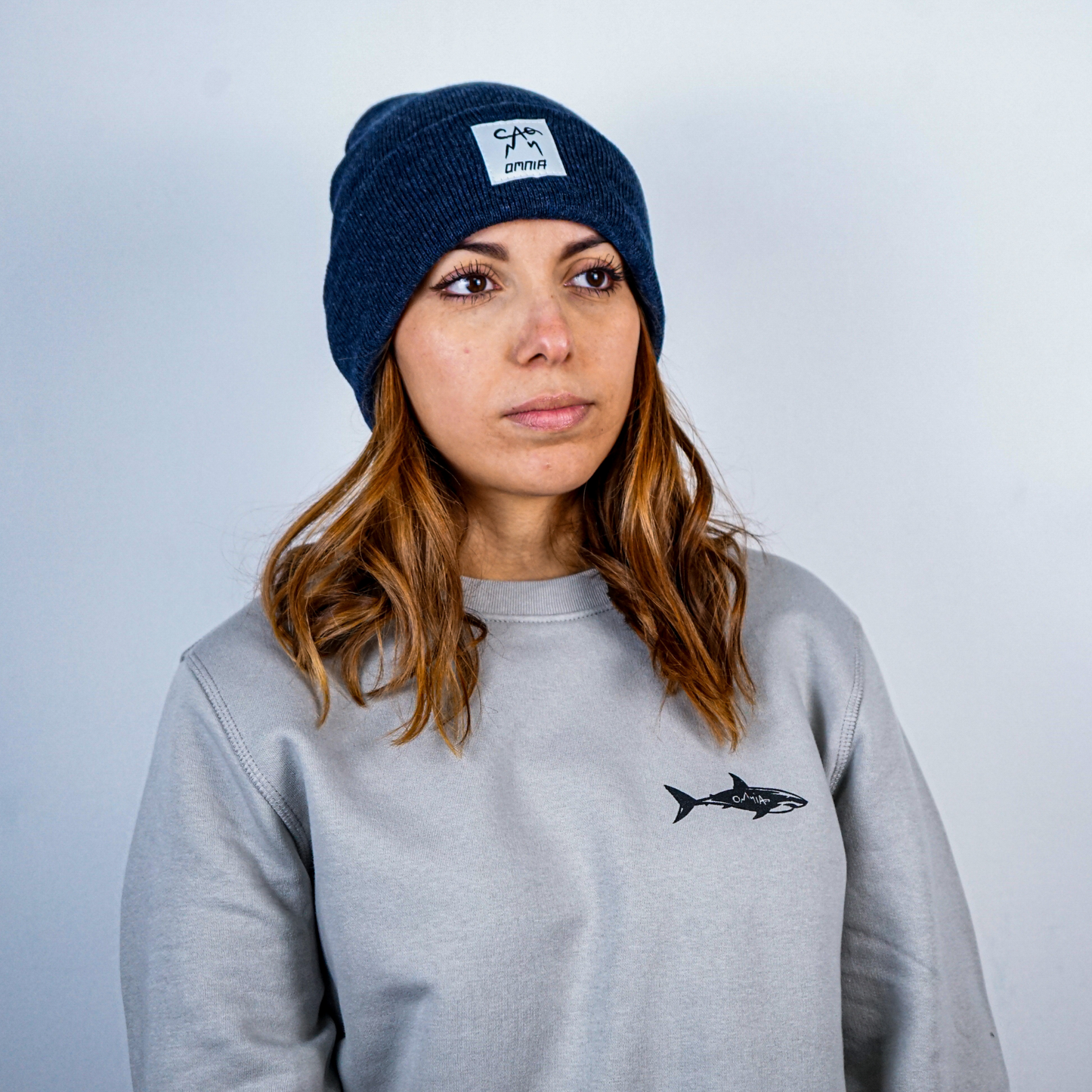 Shark Crewneck Grey - Donna