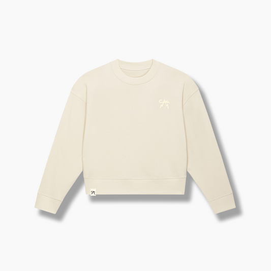 Logo Crewneck Natural Raw