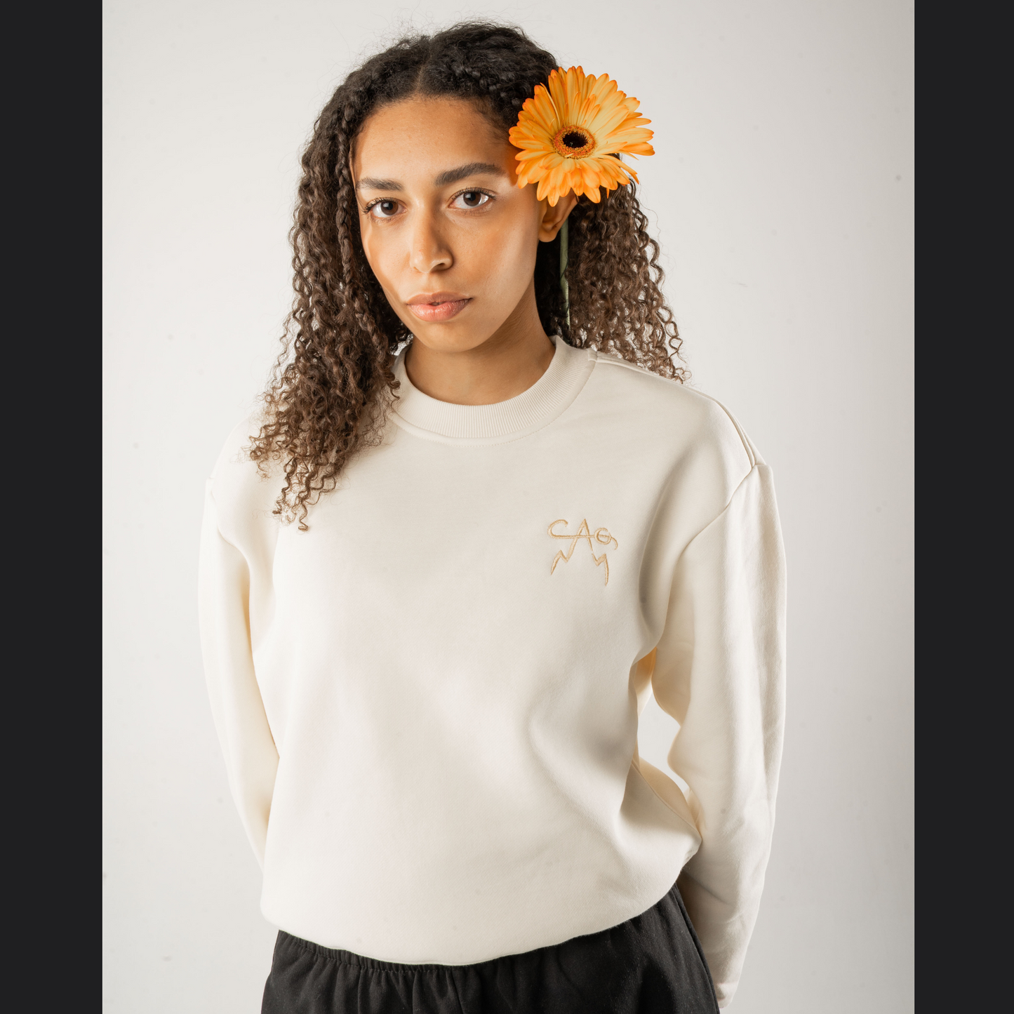 Logo Crewneck Natural Raw