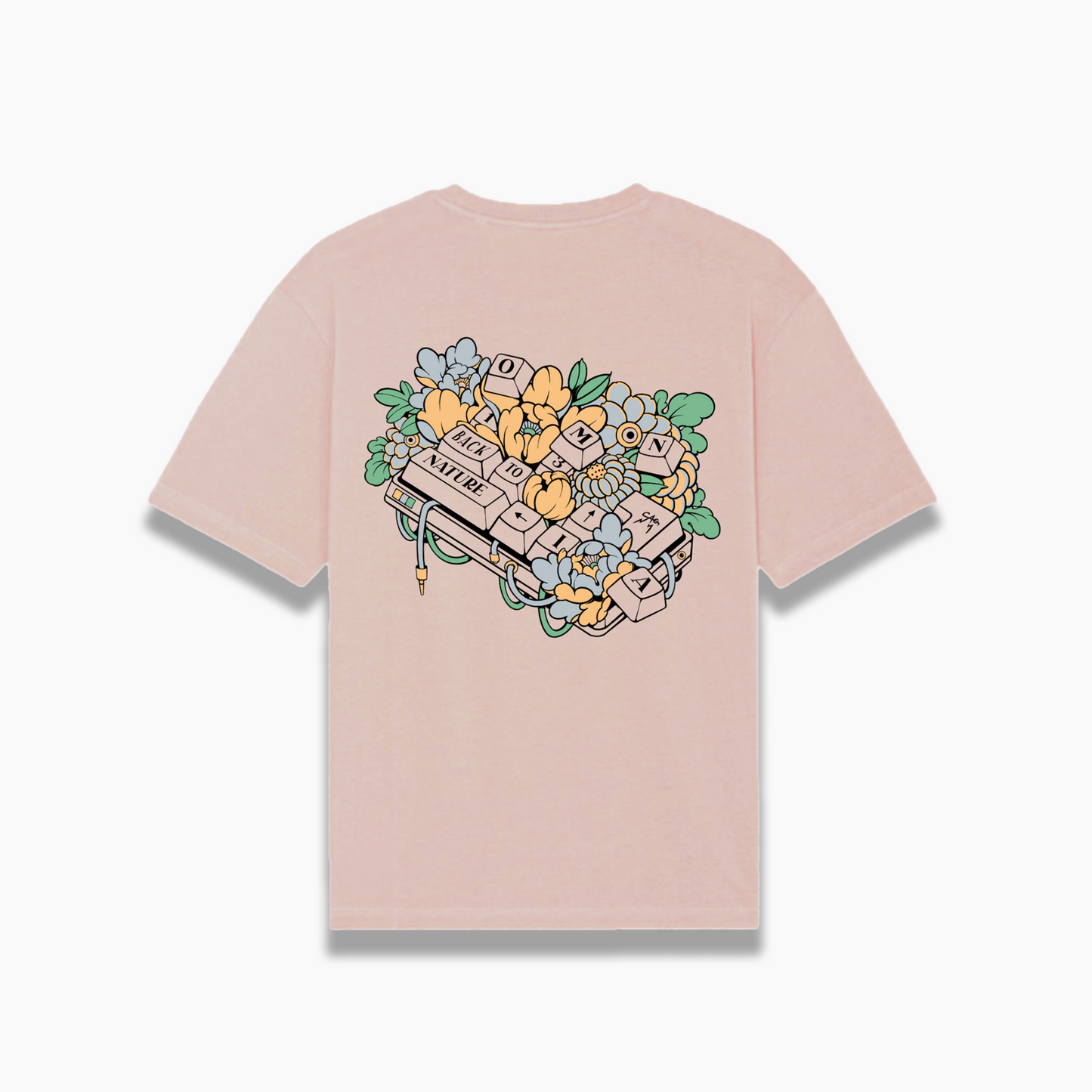 Keyboard Tee - Rose Clay