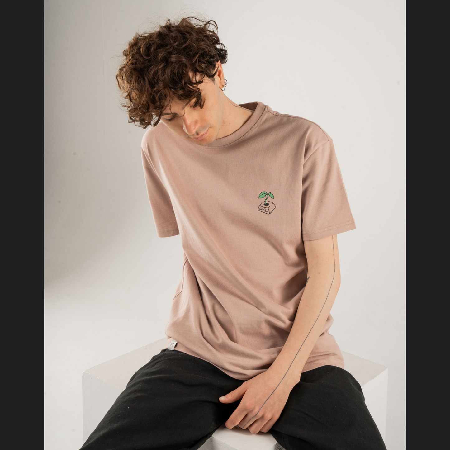 Keyboard Tee - Rose Clay