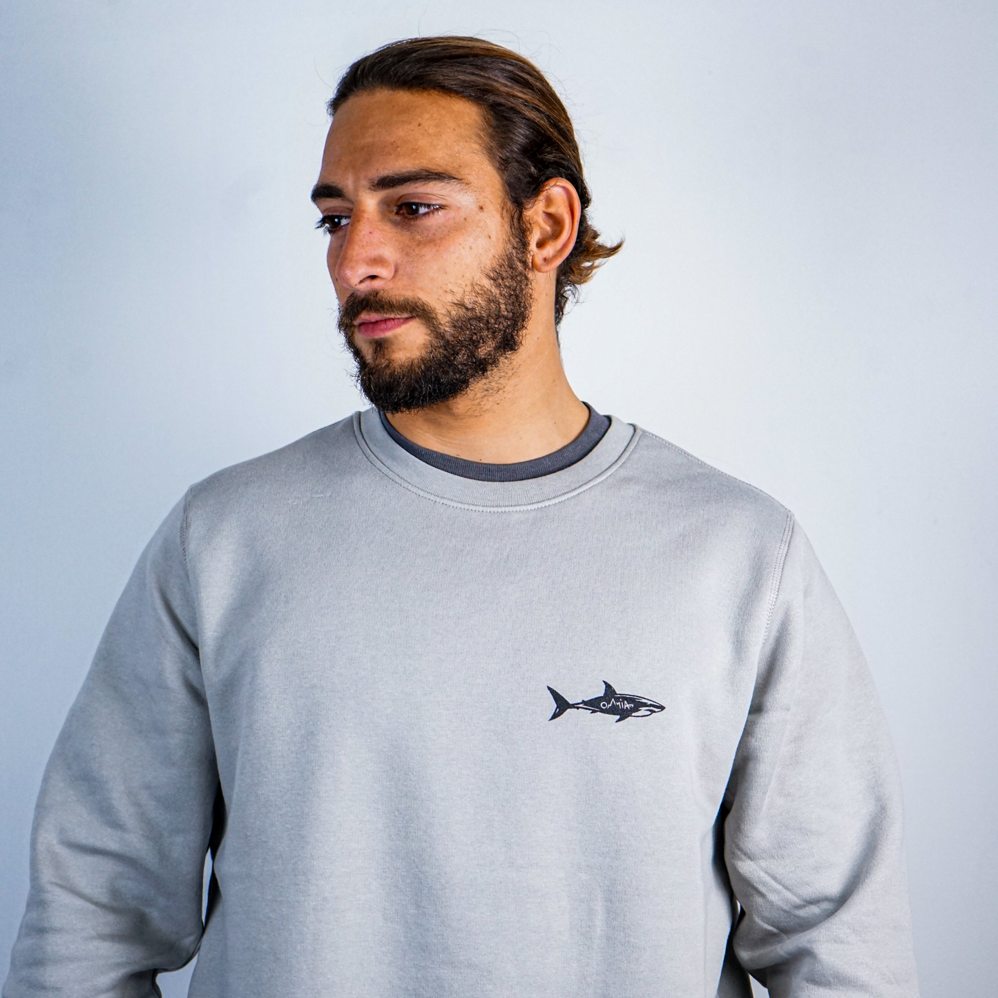 Shark Crewneck Grey - Uomo