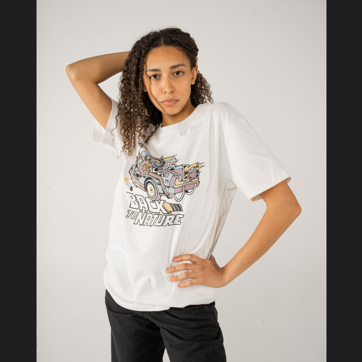 Delorean Tee White