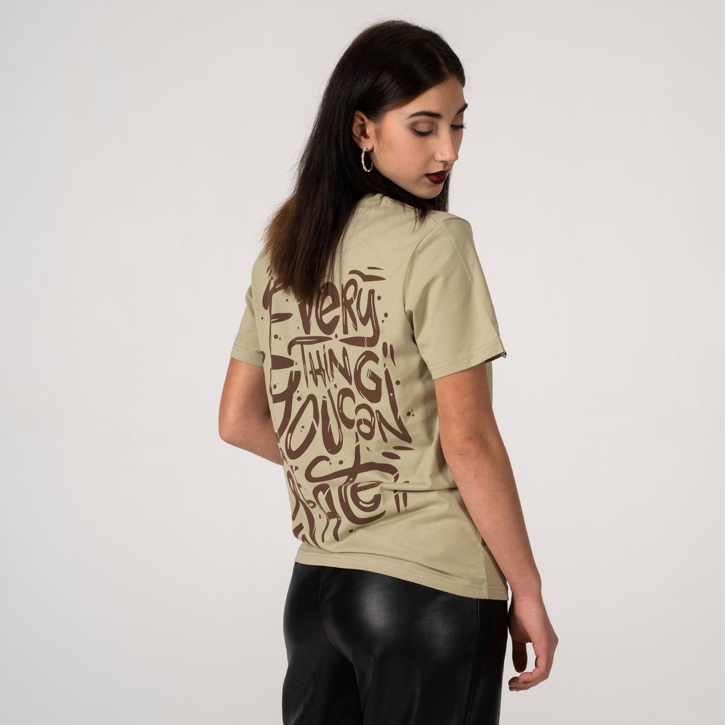 Slogan Tee Green - Donna