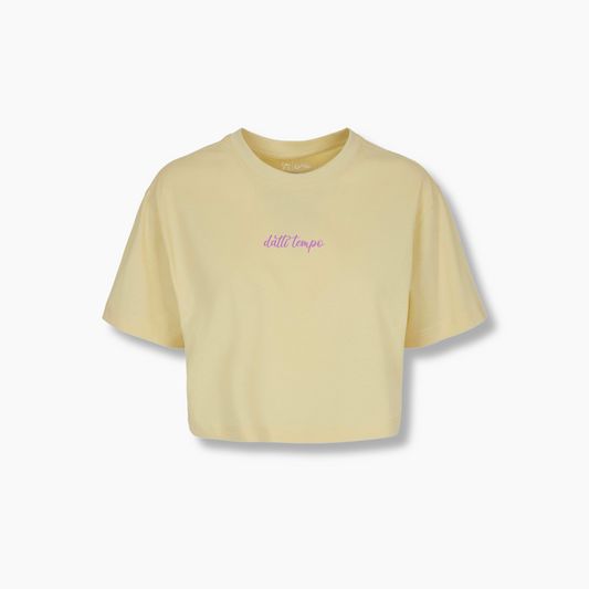 Cropped Tee Yellow
