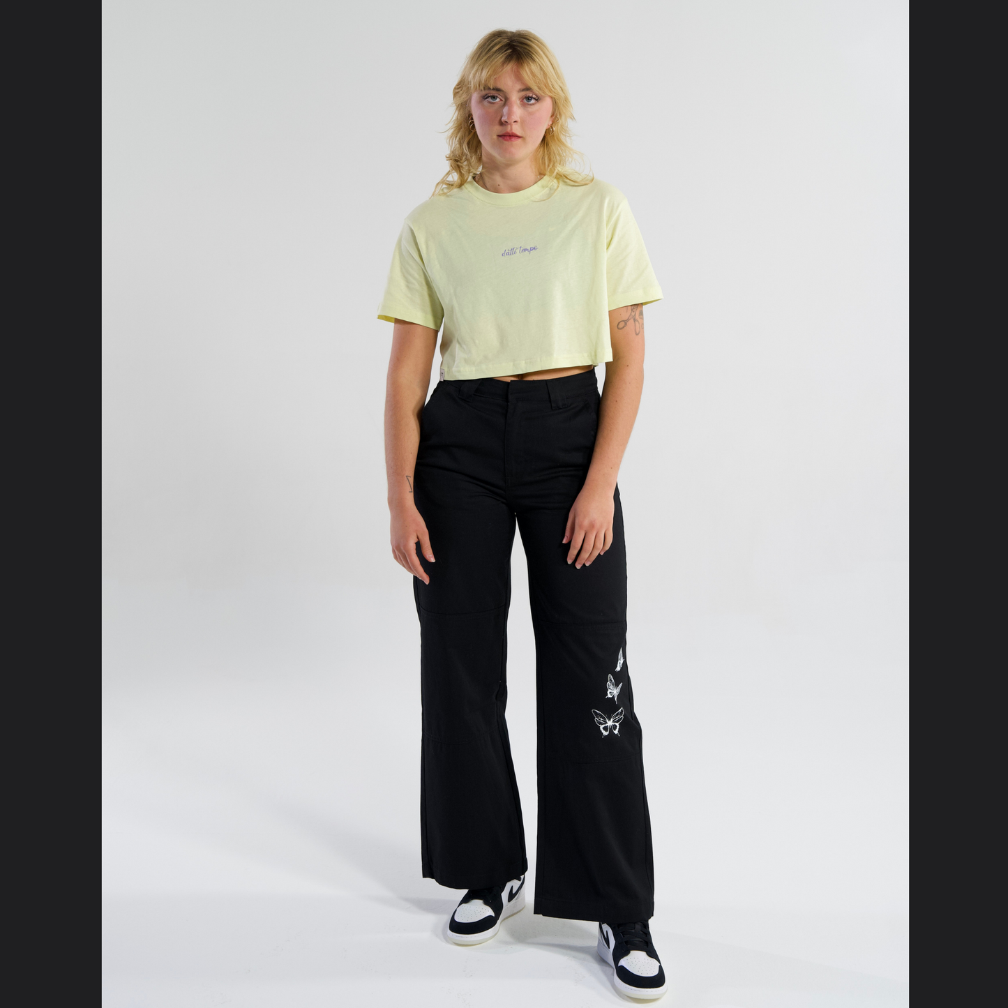 Cropped Tee Yellow