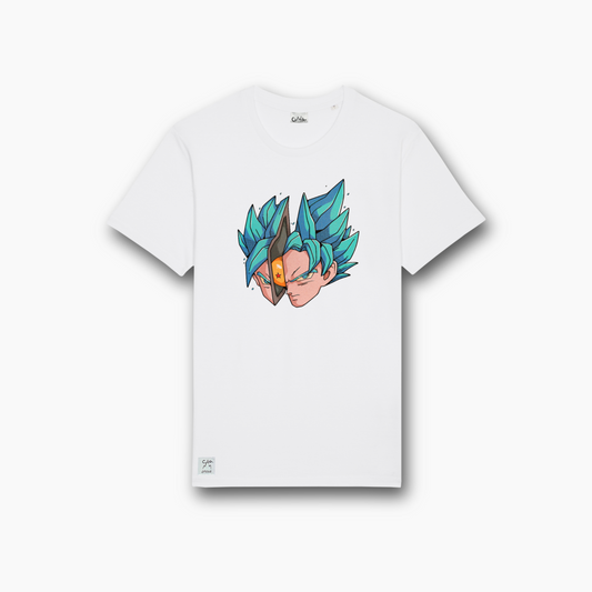 goku tee white digital front