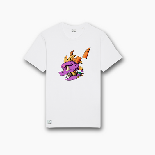 spyro tee white digital front
